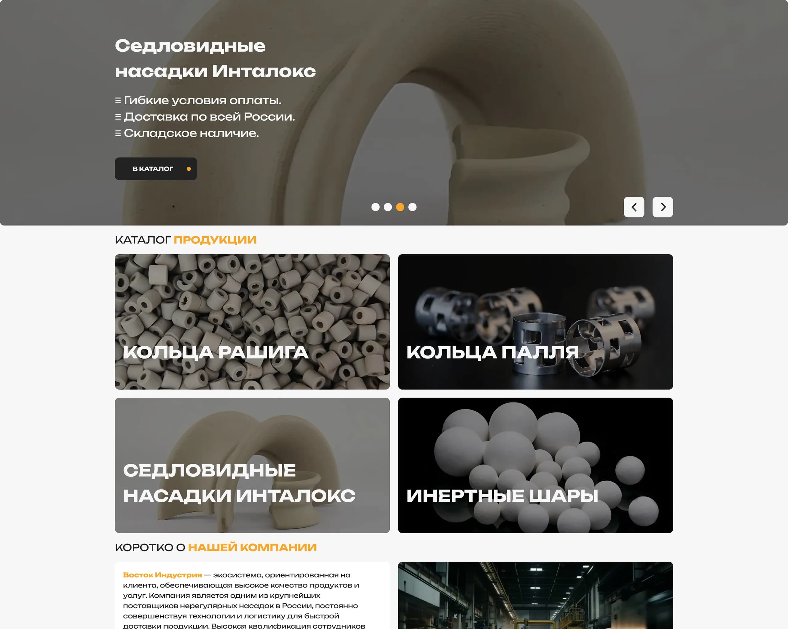 Превью сайта Восток Индустрия